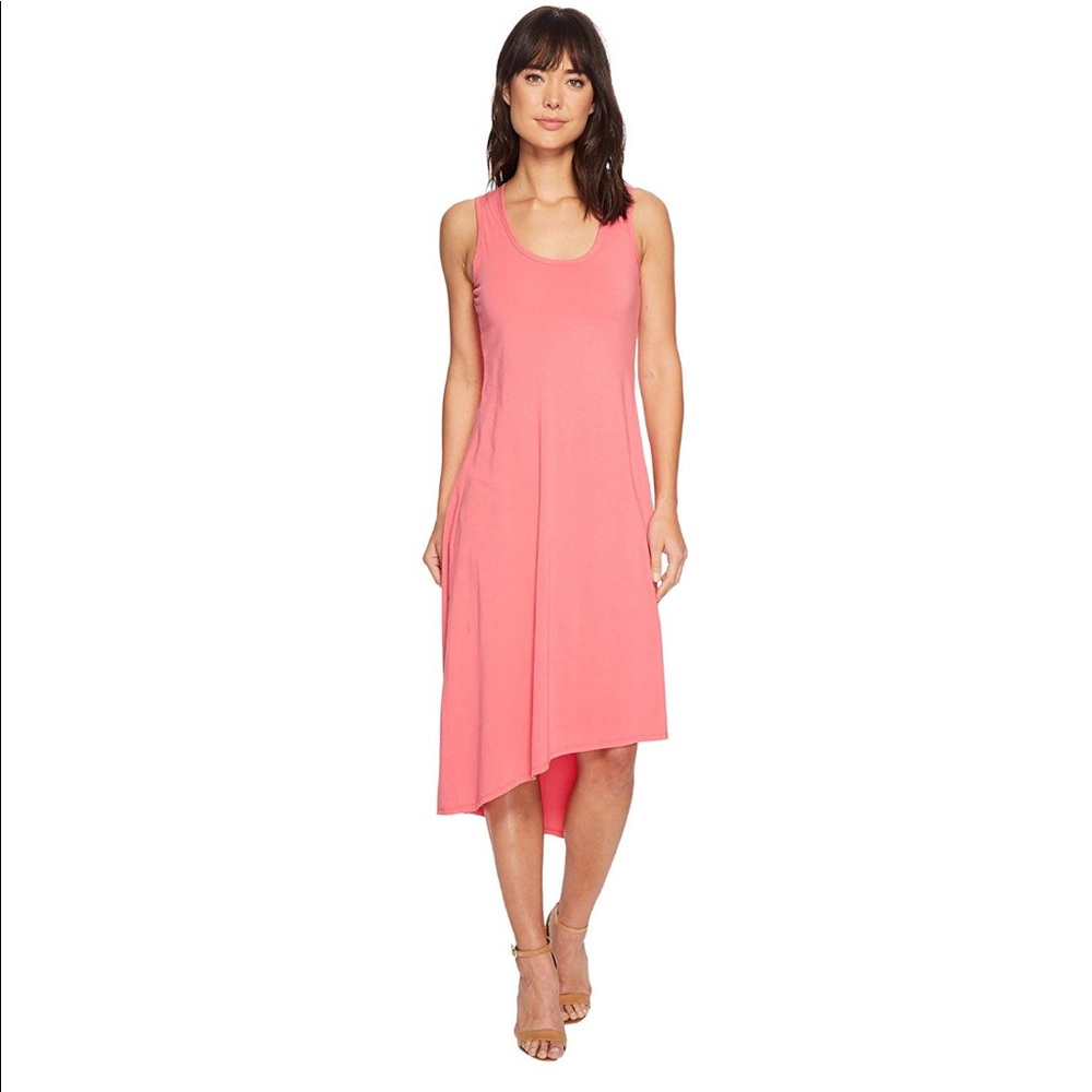 Mod-o-doc Double layer side slit dress New w Tags